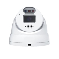 CAMERA IP VUPOINT 4Mp OPTIQUE FIXE 2,8 mm IR20M POE EYEBALL AI MICRO SPEAKER LUMIERE ESTROB IP67
